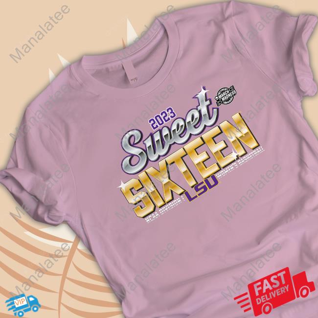 Official LSU Tigers 2023 NCAA Tournament March Madness Sweet 16 T-Shirt