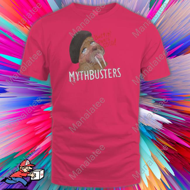 Official Mythbusters Merch Mythbusters Walrus Bustin Feels Good Hooded Sweatshirt