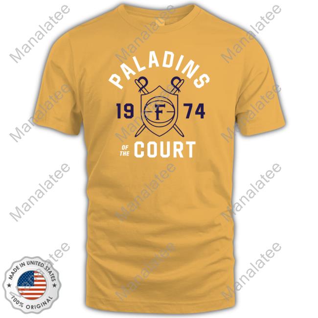 Vintage Furman Paladins 1974 Of The Court Tee Shirt