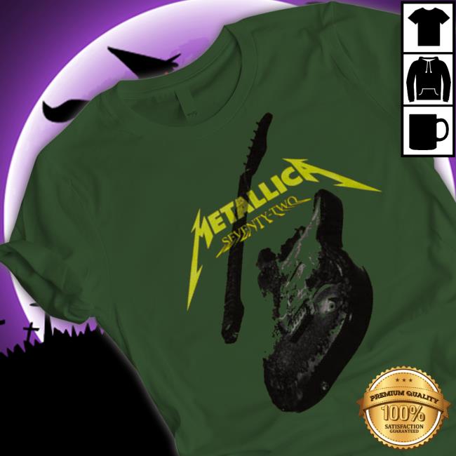 Official Metallica Merch 72 Seasons Burnt Guitar T Shirt