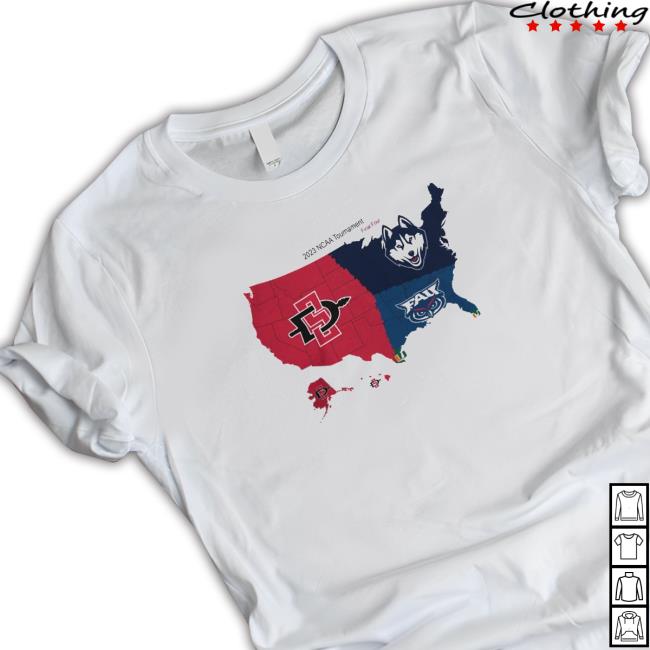 Official 2023 Ncaa Final Four Maps 4 Team Shirt