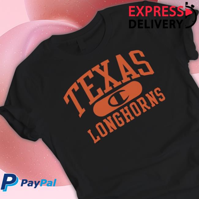 Official NCAA Merch Champion Texas Longhorns Arch Pill T-Shirt