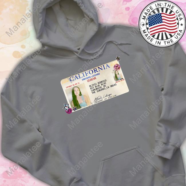 Olivia Rodrigo Merch Drivers License 23 Tee Shirt Olivia'S Livies