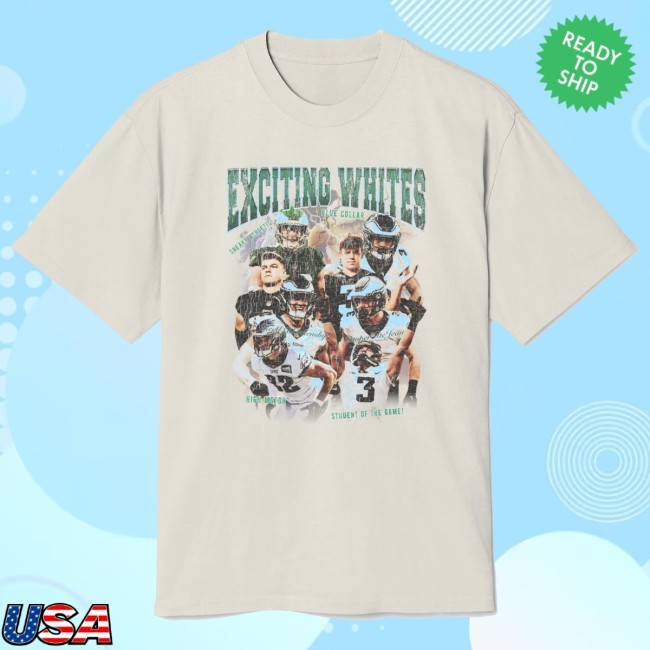 "Exciting Whites" - Reed Blankenship & Cooper Dejean Eagles Shirt